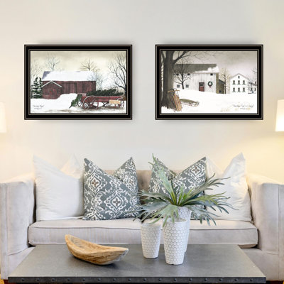 2, art mural de Noël pour la chambre à coucher et le salon, encadré noir, fabriqué avec du papier de bois de qualité, décoration de chambre encadrée, supérieure