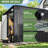 Metal Lean-to Storage Shed With Three Doors-111805252