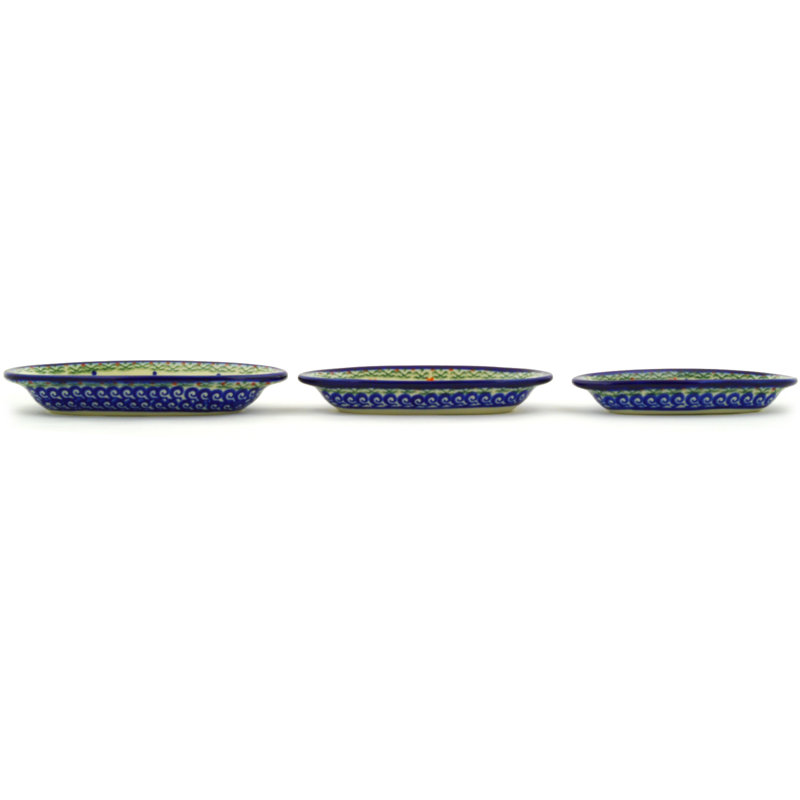 Spring Flowers Stoneware Divided Serving Dish