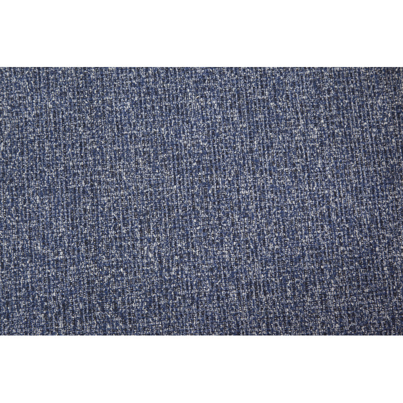 Blue Polyester Blend Tufted Square Cocktail Ottoman