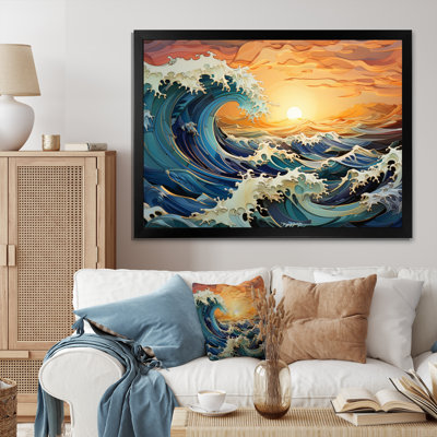 «Teal Kinetic Waves III», reproduction sur toile