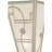 Revival Deco Nickel Flush Mounted Sconce