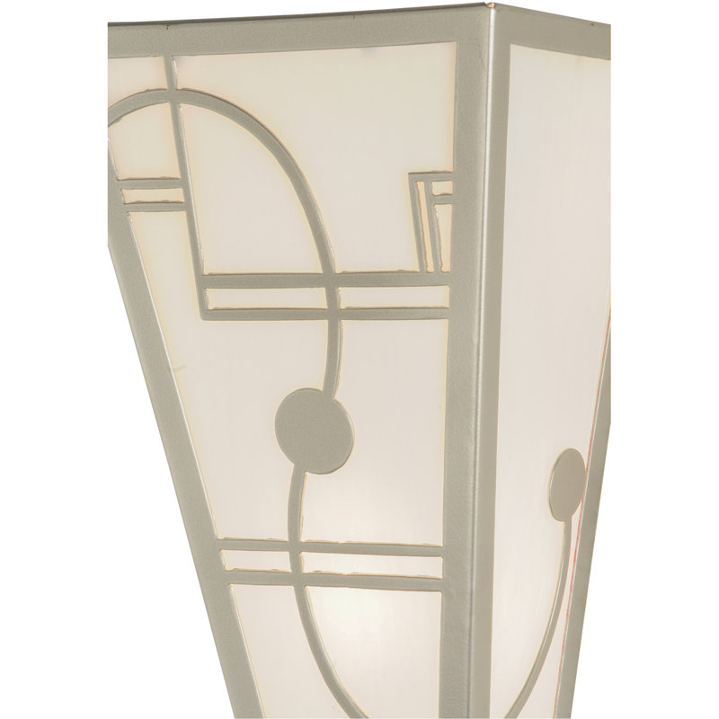 Art Deco Bronze 2-Light Dimmable Wall Sconce