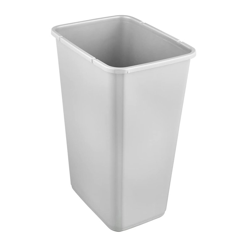 Keeeper waste bin with flip lid, 61.50" H x 30" W x 40" D, 11.88, Grey/Dark Grey