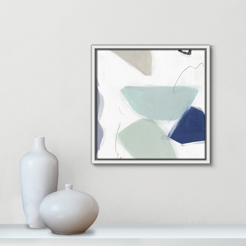 August Eve I - Floater Frame, reproduction d'art sur toile, H 13,5 po x l 13,5 po x P 2 po, Blanc