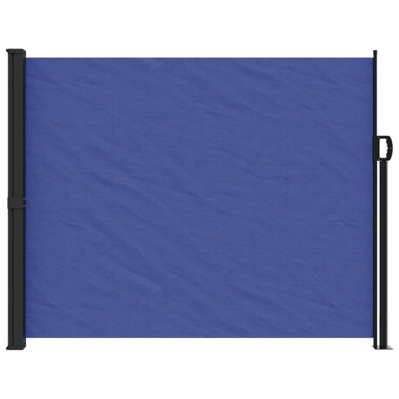 Retractable Side Awning, 160cm H x 600cm W, Blue