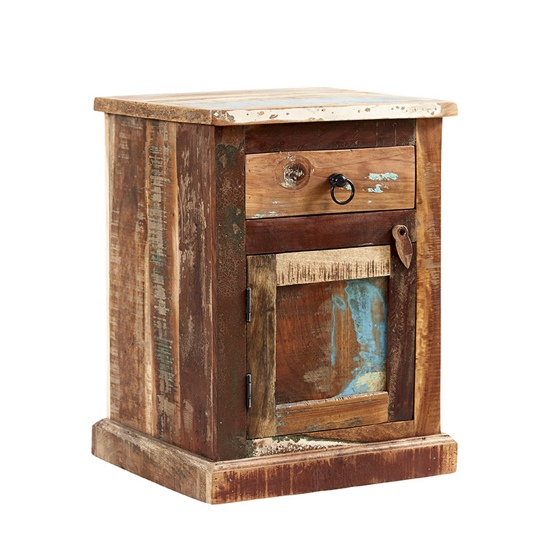 Zwolle Solid Wood Block End Table