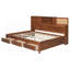Lit de jour double avec 3 tiroirs de rangement, tablette et ports USB-600183160