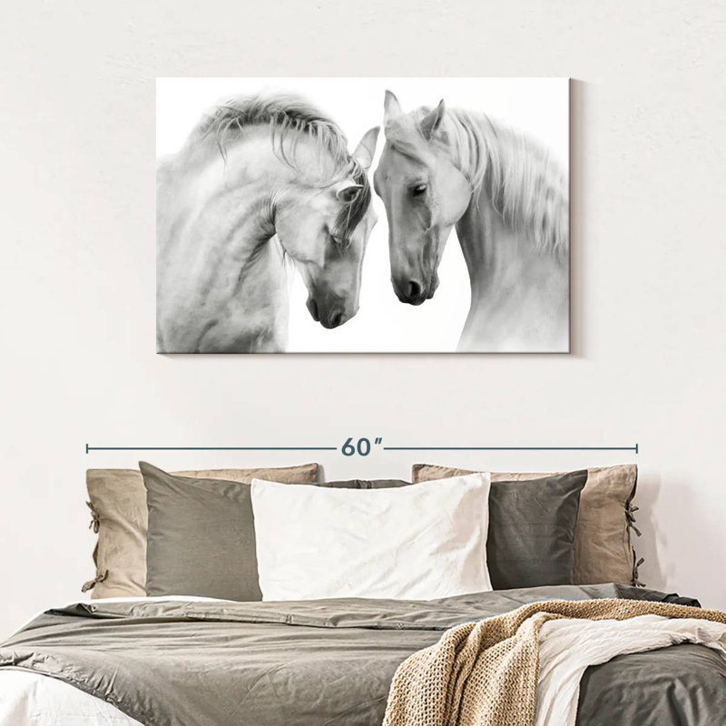 Brampt Horses Courting, 30" H x 45" W