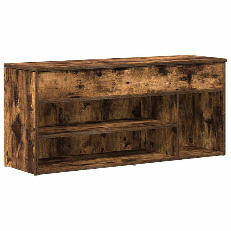 Bilski 5 Pair Shoe Storage Bench, Brown