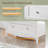 5 Drawer White Painted Harrietta Density Board 29.9X15.7X44.4 Inches