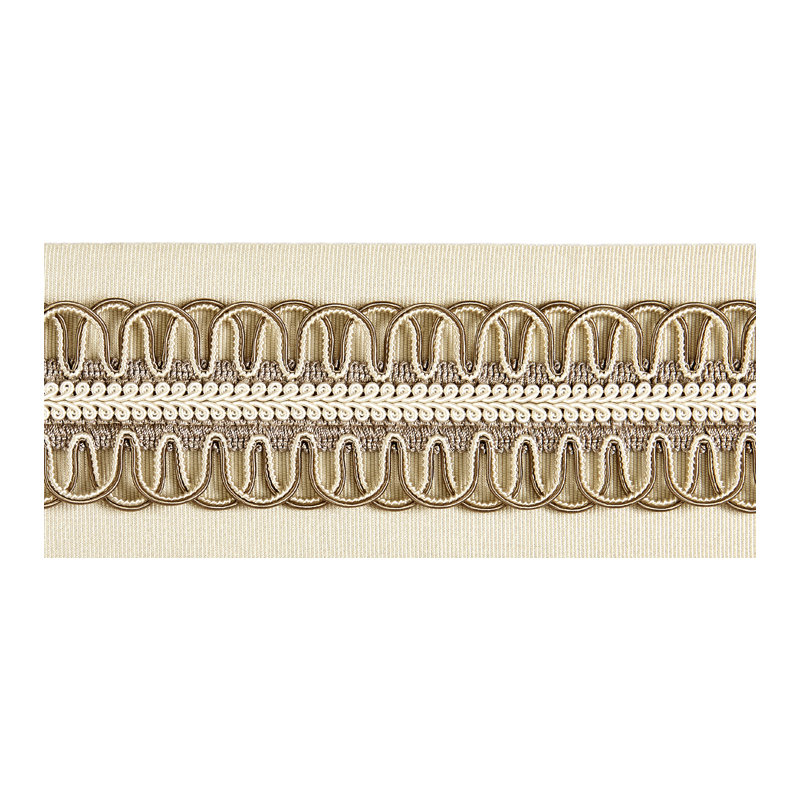 Botanica Colette Braided Tape Fabric, Bisque