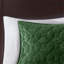 Ensemble de courtepointe 3 pièces en velours vert-122524797