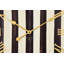 Courtly Stripe Wall Clock