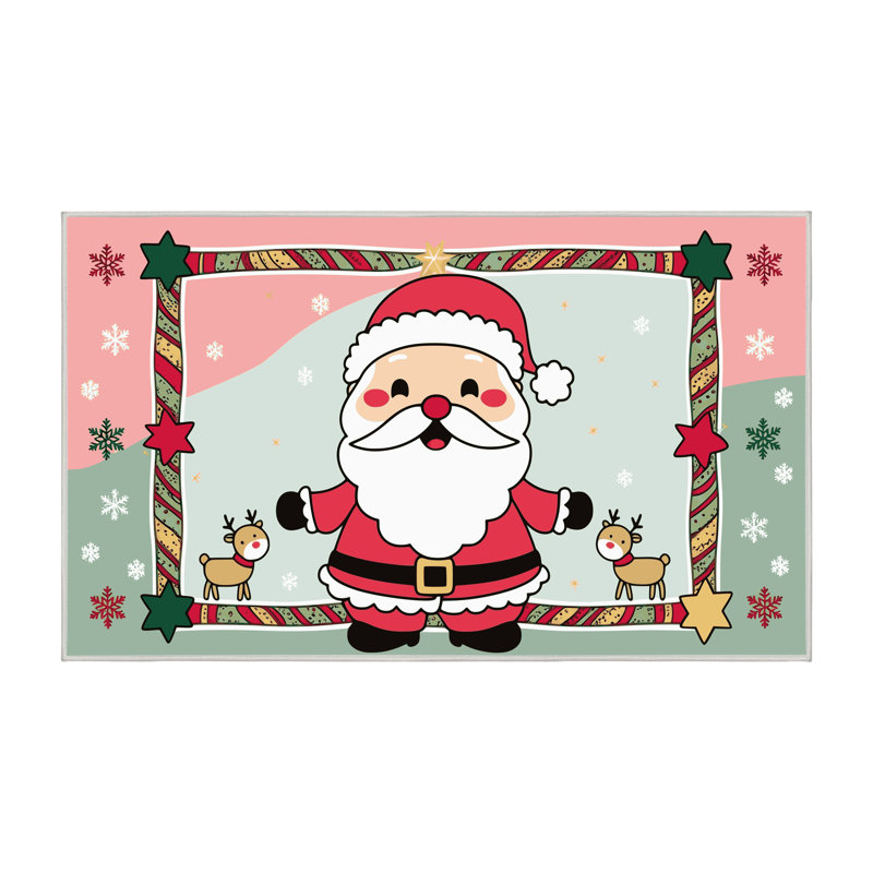 Tapis vacances de Noël The Holiday Aisle®, Rectangle de 5 pi x 8 pi