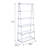 Modern Chrome Bookshelf with Multi-Tier Storage