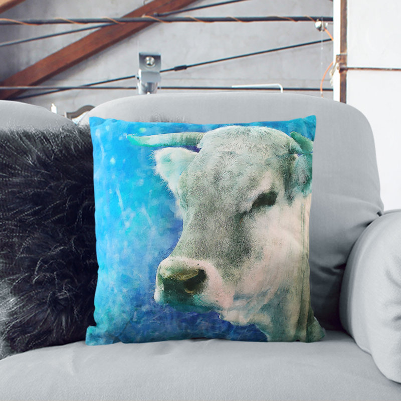 Square Throw Cushion, 40cm H x 40cm W x 15cm D