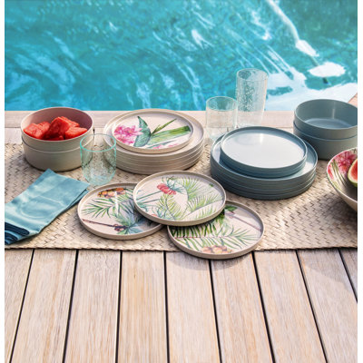 Palermo Bamboo Merge Salad Plate - Natural - 8.5"