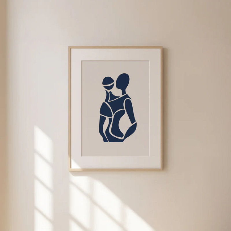 Abstract Bluefigure Print 2, 30cm H x 21cm W