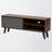 Berinthia TV Stand with 3 Shelves in Walnut/Grey Finish, 17.95" H X 47.10" W X 11.65" D-1315292250
