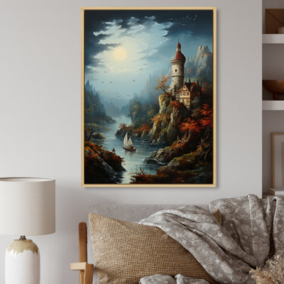 «Castles With The Fall», art mural sur toile