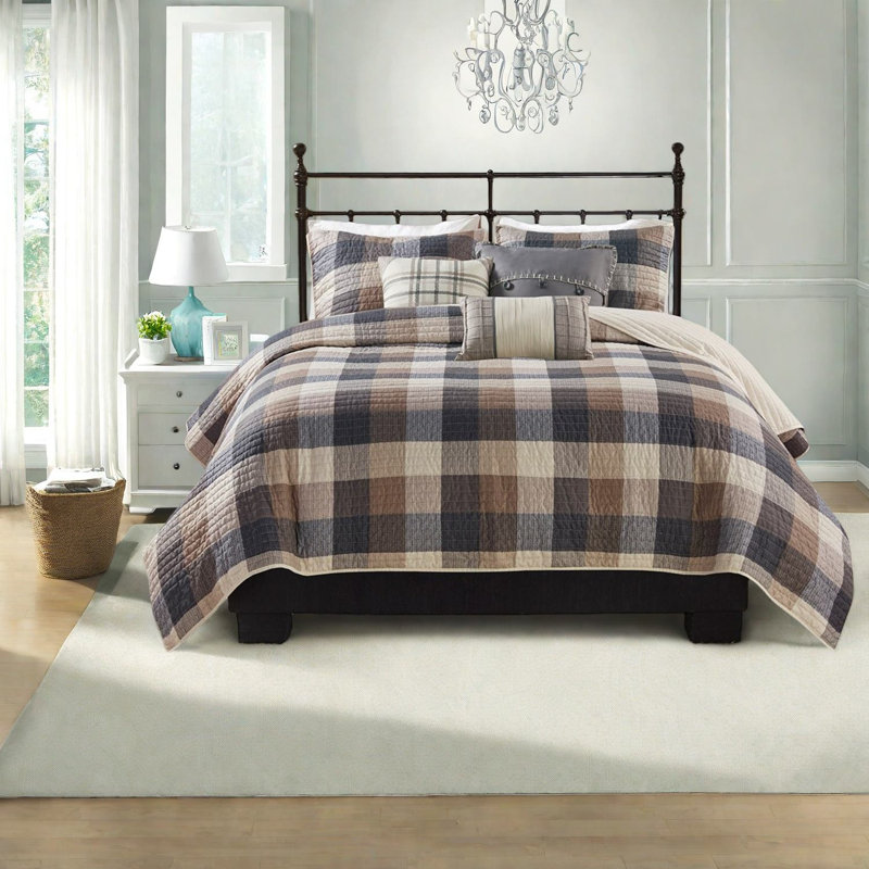 Cozy Farmhouse Bedding Sets, Polyester Fabric, Cabin Style For Home