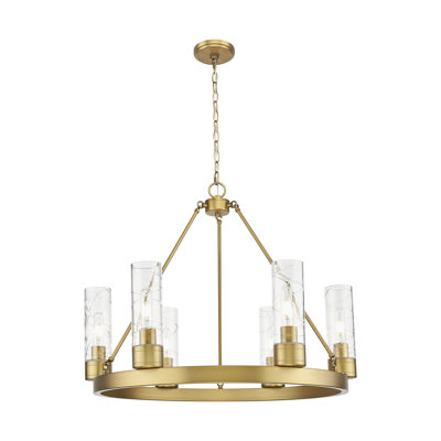 Jaiwan - Lustre 6 lumières avec abat-jour
