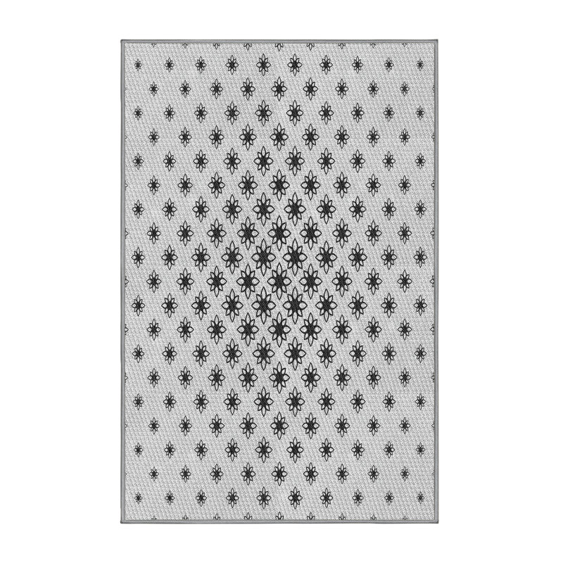 Tapis zone grise à motifs, Rectangle 3 pi x 5 pi