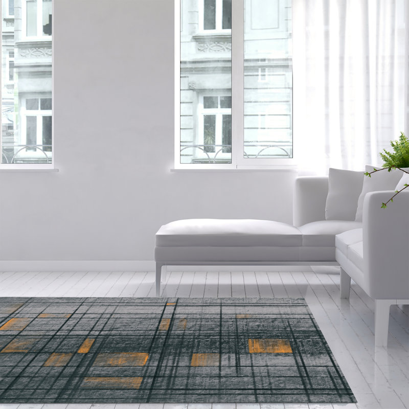Garyl Abstract Area Rug, Rectangle 140 x 200cm