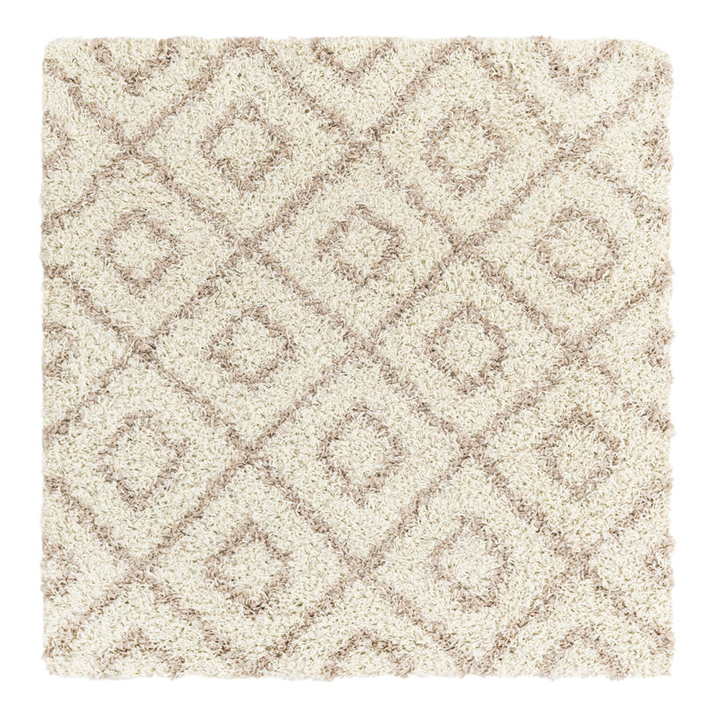 Geometric Indoor Rug, Square 4'