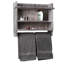 59.9cm W x46.8cm H x 15.1cm D Solid Wood Wall Mounted Bathroom Shelves