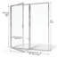 Porte de douche à cadre pivotante Deluxe 46 "x 68,63"-16968599-17243267