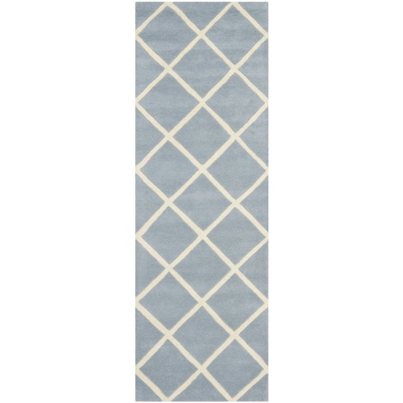 Teresita Hand Tufted Wool Geometric Rug, Runner 2'3" x 7'