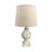 19" Green Floral Shades Table Lamp with Socket
