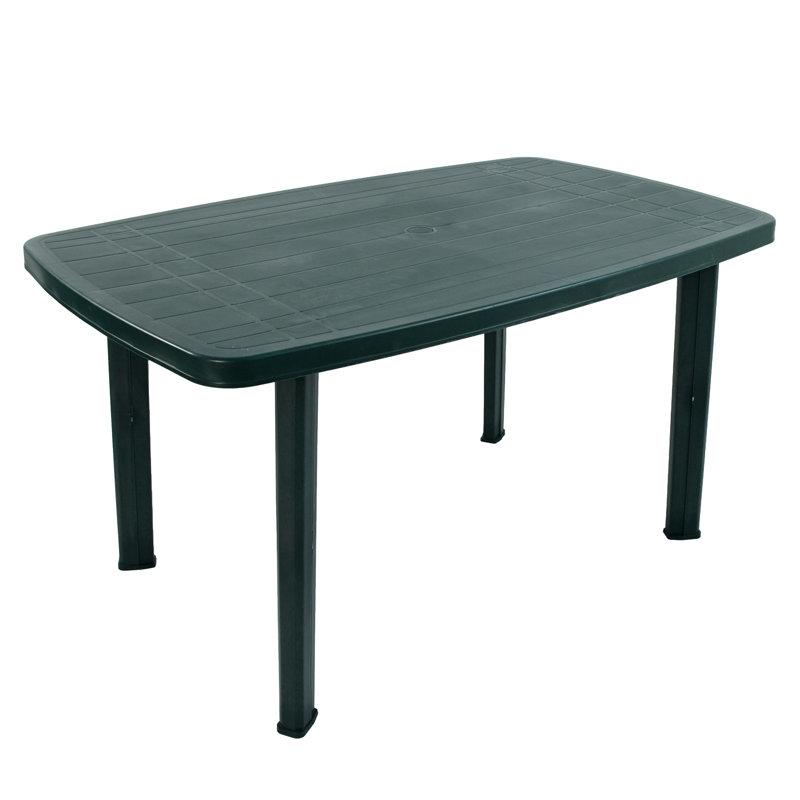 Rimini Rectangular Garden Table, Green