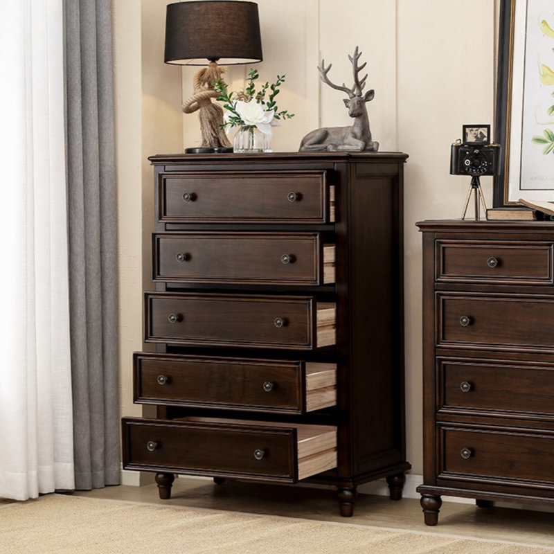 Commode d'appoint en bois massif Vintage