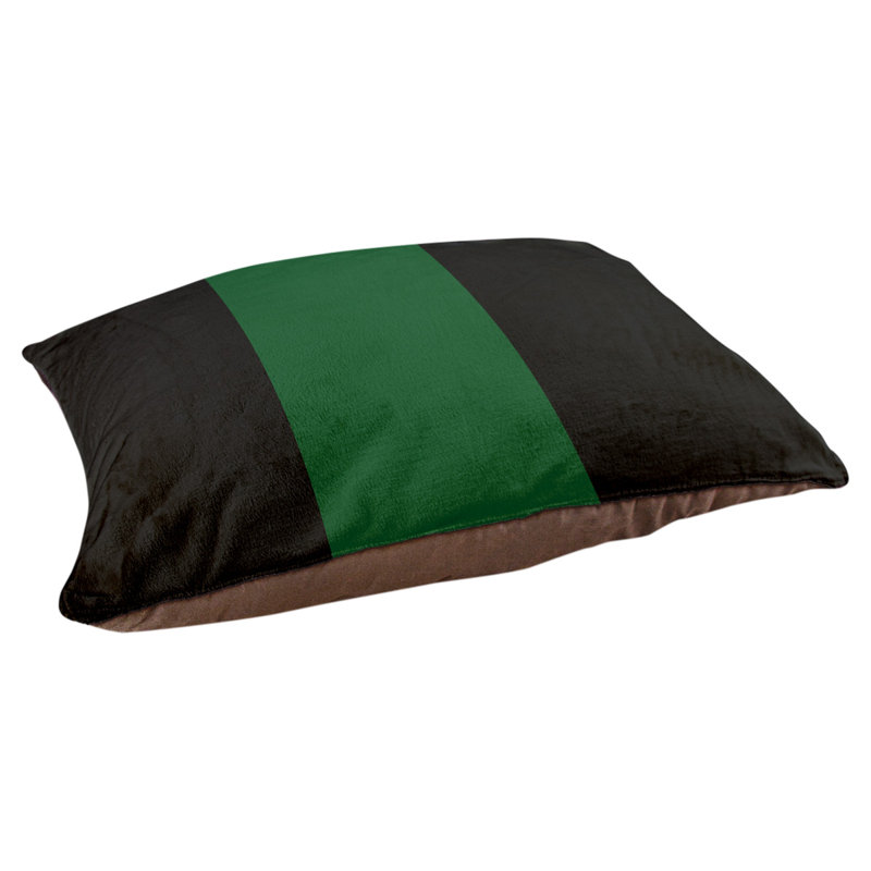 Coussin Milwaukee, Noir / vert de Good Land / noir, Très grand (l 50 po x P 40 po x H 17 po)
