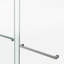 66 po x 76 po, porte de douche coulissante double sans cadre, porte de douche double, verre trempé de 3/8 po (10 mm), acier inoxydable-129880089