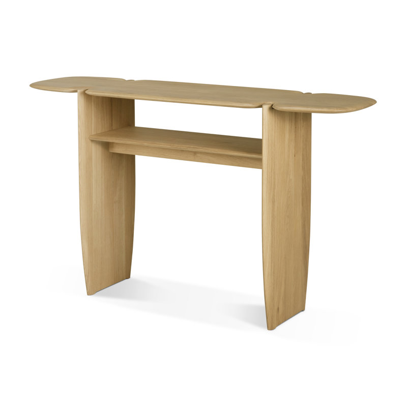 Polished Imperfect 51.2'' W Solid Wood Console Table, 29.5" H x 63" W x 15.5" D, Oak
