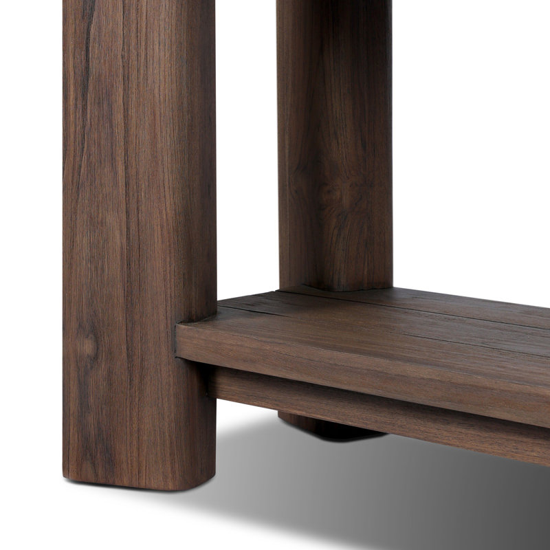 Soho Outdoor Console Table-Stained Saddle Brown