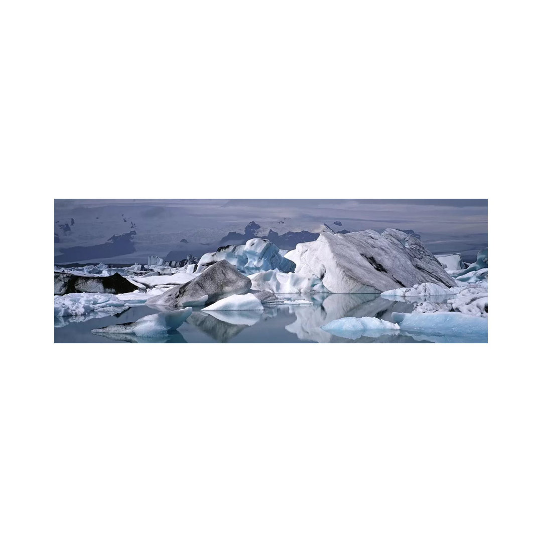 Vatnajokull (Water Glacier), Vatnajokull National PArk, Iceland - Wrapped Canvas Panoramic Photograph