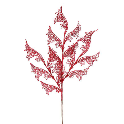 Vickerman Glitter Coral Bells Leaf Lace Aritificia 27'' Faux Coral Bells Plant