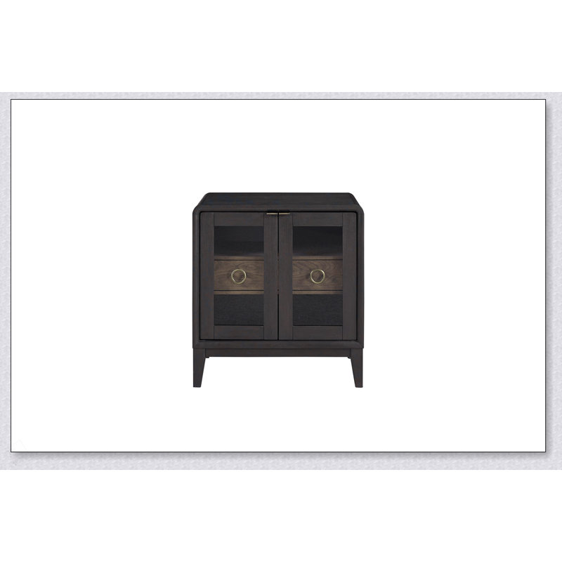 Table de chevet en verre