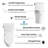MaceratingFlo Rear Outlet Toilet, 18'' Comfort Height, Elongated Bowl, 1.28 GPF Rimless Flush, P-Trap Two Piece Toilet, Two Extension Pipes Included