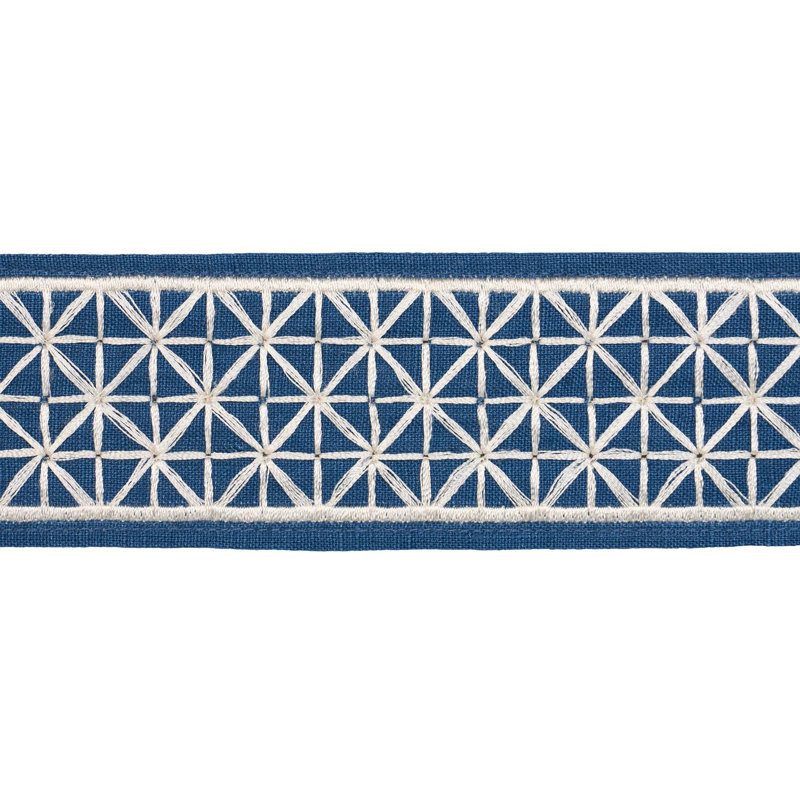 Ruban Directoire étroit, Bleu marine