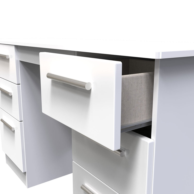 Fully Assembled Yvette Dressing Table, White