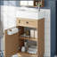 Meuble-lavabo 18,5 po avec lavabo en résine et armoire de porte