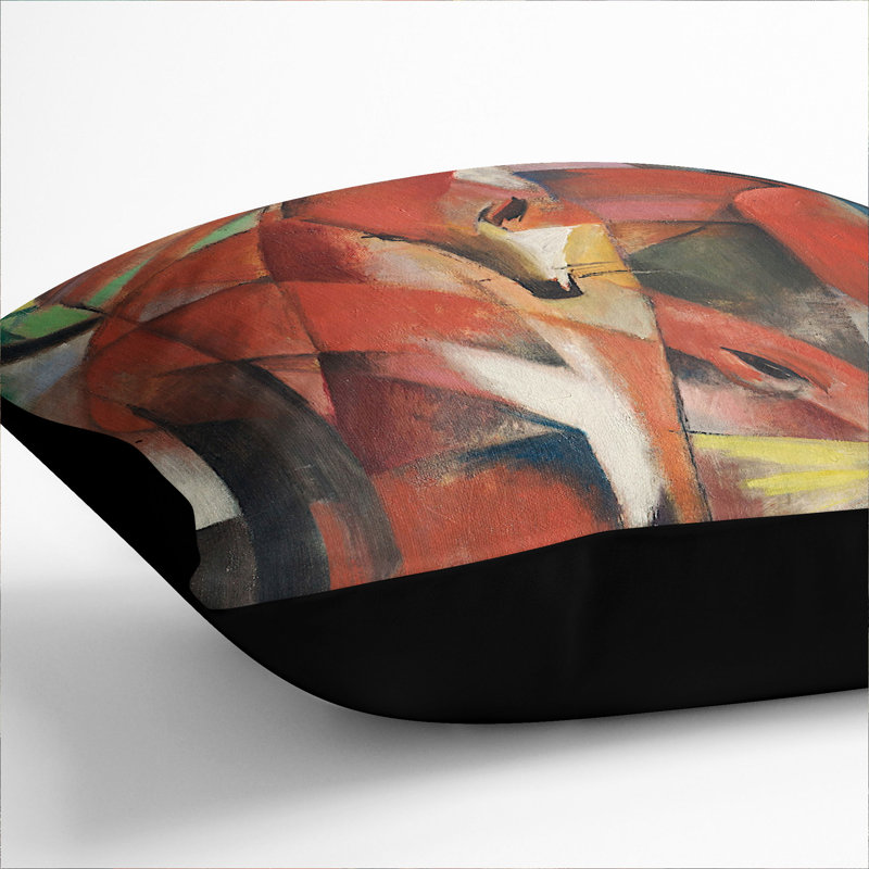 Square Cushion, 55cm H x 55cm W x 20cm D, Black