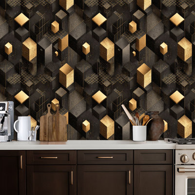 Peel and Stick PVC Wallpaper, Removable Self-Adhesive Wall Covering, Waterproof for Home Decor