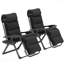 Ensemble de chaises longues inclinables et pliantes pour l'extérieur